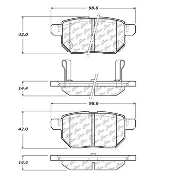 Disc Brake Pad Set CE 102.14230