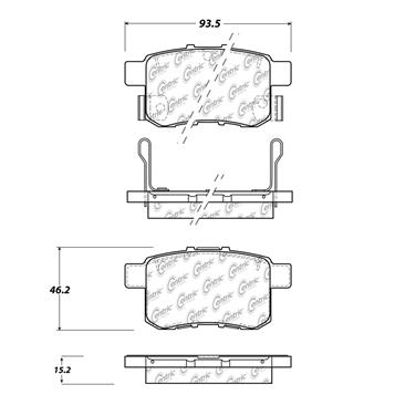 Disc Brake Pad Set CE 102.14510