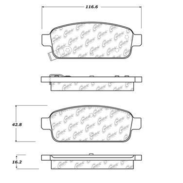 Disc Brake Pad Set CE 102.14680