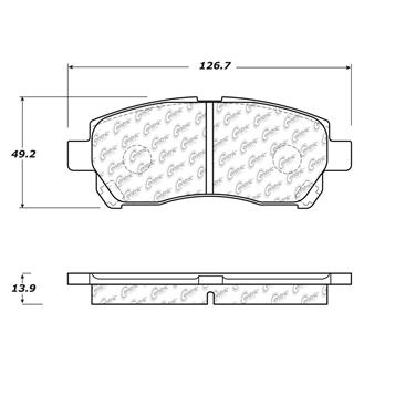 Disc Brake Pad Set CE 102.14710