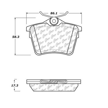 Disc Brake Pad Set CE 102.14860