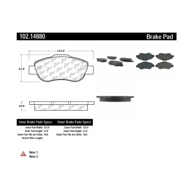 Disc Brake Pad CE 102.14880