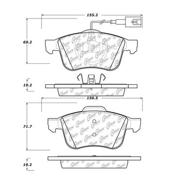 Disc Brake Pad Set CE 102.14930