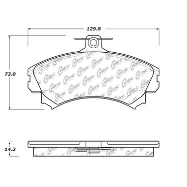 Disc Brake Pad Set CE 102.14940