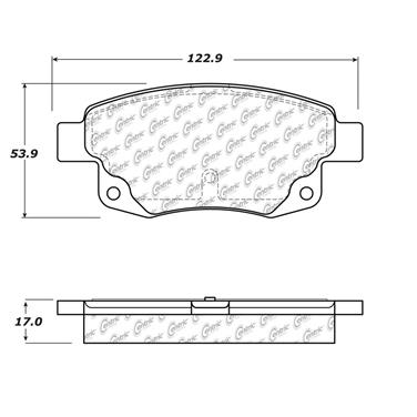 Disc Brake Pad Set CE 102.15020