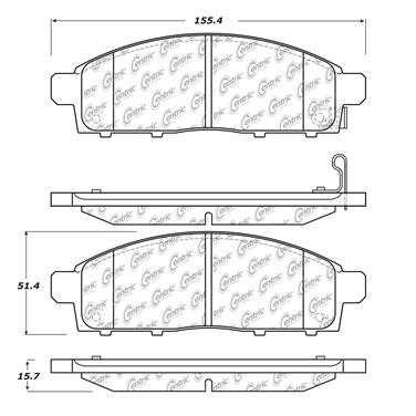 Disc Brake Pad Set CE 102.15190