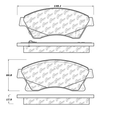 Disc Brake Pad Set CE 102.15220