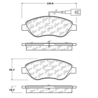 Disc Brake Pad Set CE 102.15360