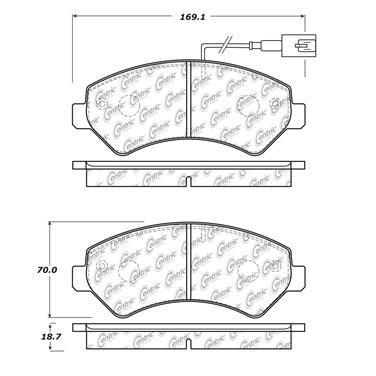 Disc Brake Pad Set CE 102.15400