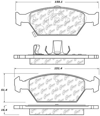 Disc Brake Pad Set CE 102.15530