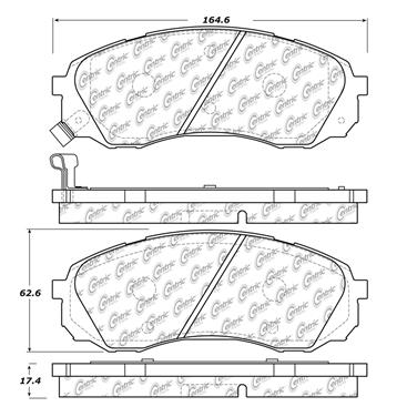 Disc Brake Pad Set CE 102.15660