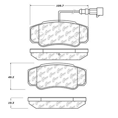 Disc Brake Pad Set CE 102.15820