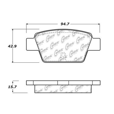 Disc Brake Pad Set CE 102.16200