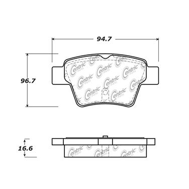 Disc Brake Pad Set CE 102.16210