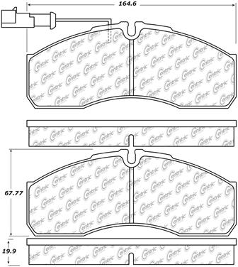 Disc Brake Pad Set CE 102.16220