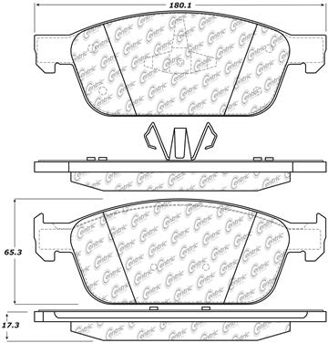 Disc Brake Pad Set CE 102.16450