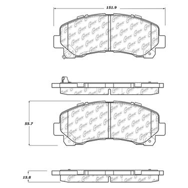 Disc Brake Pad Set CE 102.16770