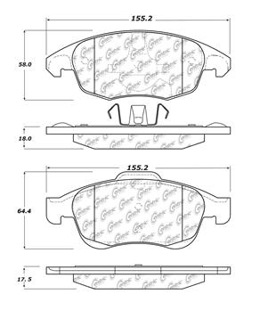 Disc Brake Pad Set CE 102.17170