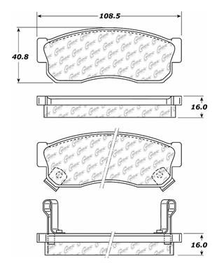 Disc Brake Pad Set CE 103.02750