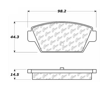 Disc Brake Pad Set CE 103.03290