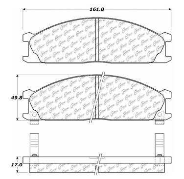 Disc Brake Pad Set CE 103.03330