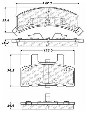 Disc Brake Pad Set CE 103.03690