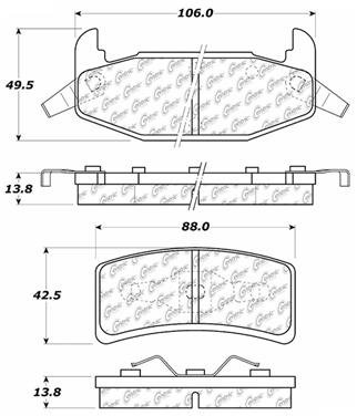 Disc Brake Pad Set CE 103.03770