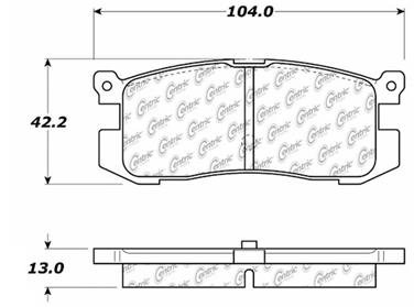 Disc Brake Pad Set CE 103.04000