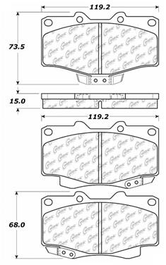 Disc Brake Pad Set CE 103.04100