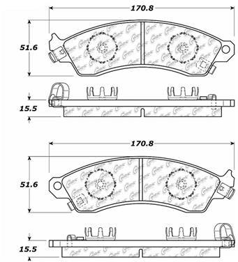 Disc Brake Pad Set CE 103.04120