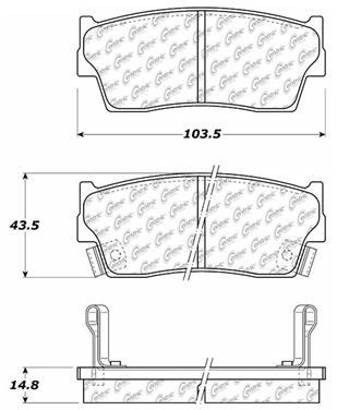 Disc Brake Pad Set CE 103.04180