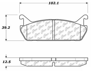 Disc Brake Pad Set CE 103.04580