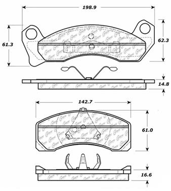 Disc Brake Pad Set CE 103.04990