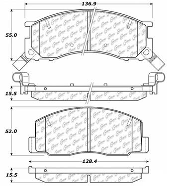 Disc Brake Pad Set CE 103.05000