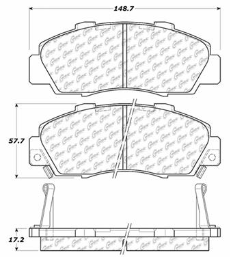 Disc Brake Pad Set CE 103.05030