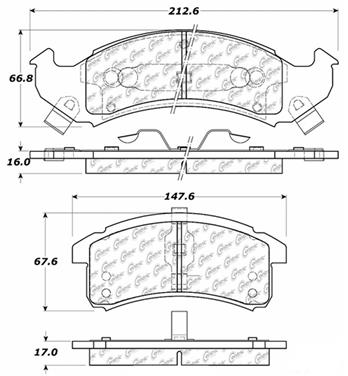 1991 Oldsmobile 98 Disc Brake Pad Set CE 103.05050