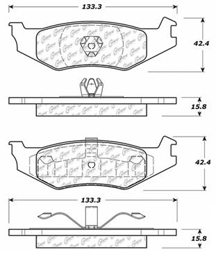 2003 Chrysler Cirrus Disc Brake Pad Set CE 103.05120