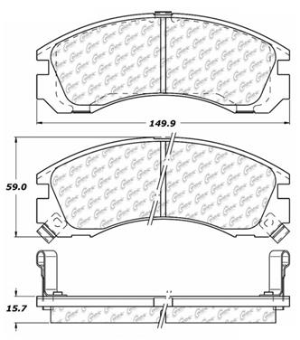 Disc Brake Pad Set CE 103.05300