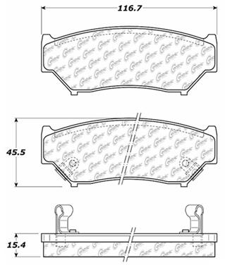 Disc Brake Pad Set CE 103.05560