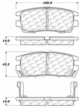 Disc Brake Pad Set CE 103.05670