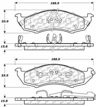 Disc Brake Pad Set CE 103.05760