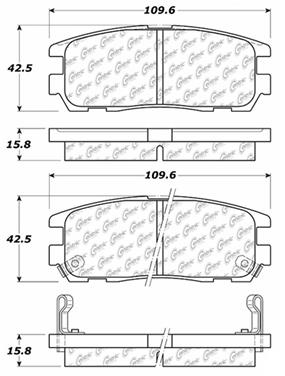 Disc Brake Pad Set CE 103.05800