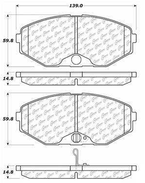 Disc Brake Pad Set CE 103.05870