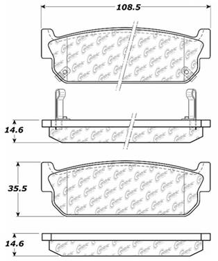 Disc Brake Pad Set CE 103.05880