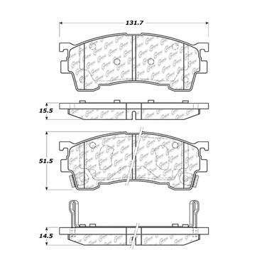 Disc Brake Pad Set CE 103.06370