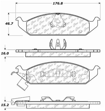 Disc Brake Pad Set CE 103.06500