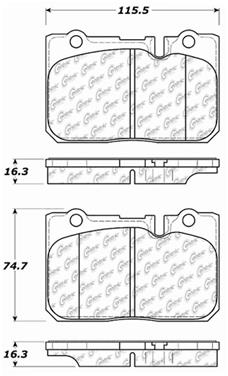 Disc Brake Pad Set CE 103.06650