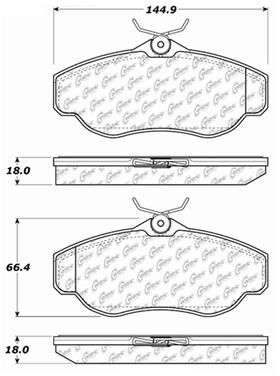 Disc Brake Pad Set CE 103.06760