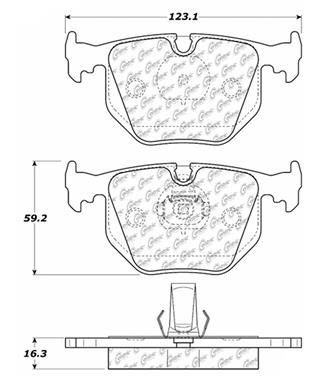 Disc Brake Pad Set CE 103.06830