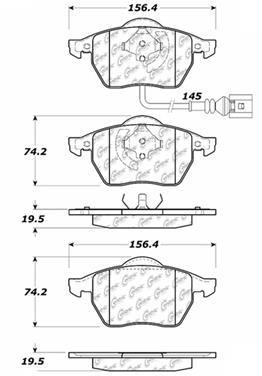 Disc Brake Pad Set CE 103.06871